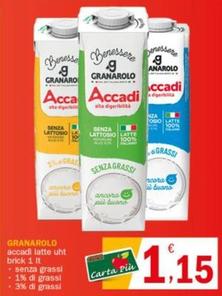 Offerta per Granarolo - Accadi Latte UHT Brick a 1,15€ in Crai