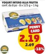 Offerta per Sapor Di Cascina - Yogurt Intero Alla Frutta a 2,19€ in PENNY