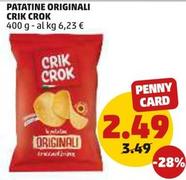 Offerta per Crik Crok - Patatine Originali a 2,49€ in PENNY