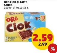 Offerta per Oro Saiwa - Ciok Al Latte a 2,59€ in PENNY
