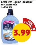 Offerta per Felce Azzurra - Detersivo Liquido Lavatrice a 3,99€ in PENNY