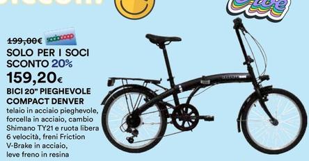 Offerta per Denver Bike - Bici 20" Pieghevole Compact a 159,2€ in Ipercoop