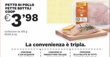 Offerta per Petto di pollo a 3,98€ in Ipercoop
