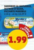 Offerta per Mareblu - Sgombro Al Naturale, All'Olio D'Oliva, Piccante a 1,99€ in PENNY