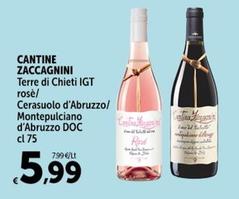 Offerta per Cantina Zaccagnini - Terre Di Chieti IGT Rosè a 5,99€ in Carrefour Express
