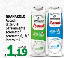 Offerta per  Granarolo - Accadì Latte UHT Parzialmente Scremato  a 1,19€ in Carrefour Express