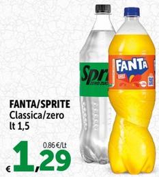 Offerta per  Fanta/Sprite - Classica/Zero  a 1,29€ in Carrefour Express