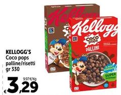 Offerta per Kelloggs - Coco Pops Palline/ Risetti a 3,29€ in Carrefour Ipermercati