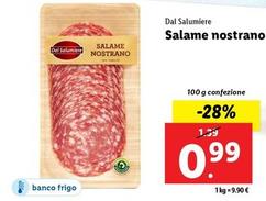 Offerta per Dal Salumiere - Salame Nostrano a 0,99€ in Lidl