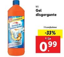 Offerta per W5 - Gel Disgorgante a 0,99€ in Lidl