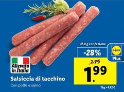 Offerta per Salsiccia Di Tacchino a 1,99€ in Lidl