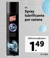 Offerta per W5 - Spray Lubrificante Per Catene a 1,49€ in Lidl