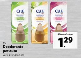 Offerta per W5 - Deodorante Per Auto a 1,29€ in Lidl