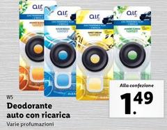 Offerta per W5 - Deodorante Auto Con Ricarica a 1,49€ in Lidl