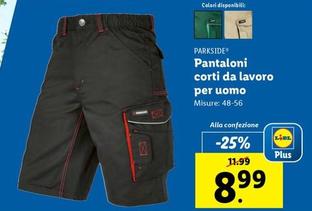 Offerta per Parkside - Pantaloni Corti Da Lavoro Per Uomo a 8,99€ in Lidl