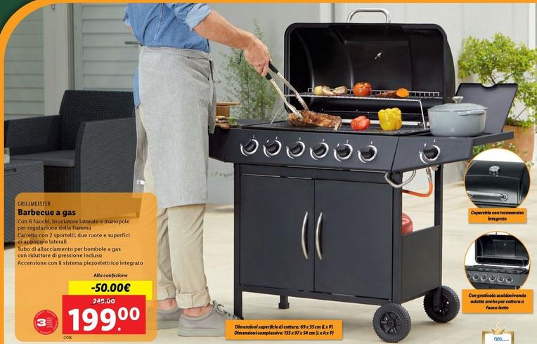 Offerta per Grillmeister - Barbecue A Gas a 199€ in Lidl