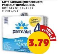 Offerta per Parmalat - Latte Parzialmente Scremato Bontà E Linea a 3,79€ in PENNY