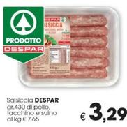 Offerta per Salsicce a 3,29€ in Despar