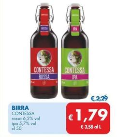 Offerta per Contessa - Birra a 1,79€ in MD