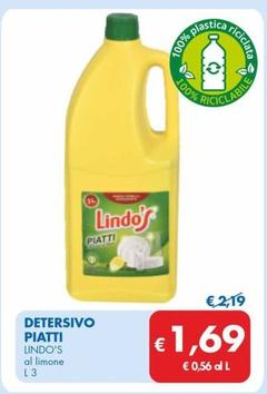 Offerta per Lindo's - Detersivo Piatti  a 1,69€ in MD