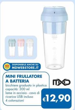 Offerta per Mxd - Mini Frullatore A Batteria a 12,9€ in MD