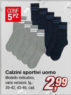 Offerta per Calzini Sportivi Uomo a 2,99€ in KiK