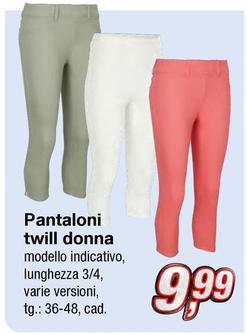 Offerta per Pantaloni Twill Donna a 9,99€ in KiK