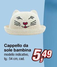 Offerta per Cappello Da Sole Bambina Modello a 5,49€ in KiK