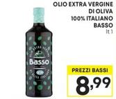 Offerta per Basso - Olio Extra Vergine Di Oliva 100% Italiano a 8,99€ in Pam