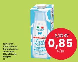 Offerta per Latte parzialmente scremato a 0,85€ in Despar