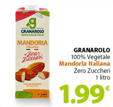 Offerta per Granarolo - 100% Vegetale Mandorla Italiana Zero Zuccheri a 1,99€ in Famila Superstore