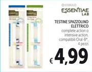 Offerta per Conad - Essentiae Lab Testine Spazzolino Elettrico a 4,99€ in Spazio Conad