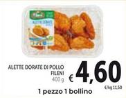 Offerta per Fileni - Alette Dorate Di Pollo a 4,6€ in Spazio Conad