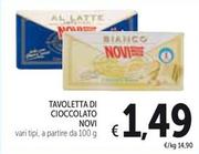 Offerta per Novi - Tavoletta Di Cioccolato a 1,49€ in Spazio Conad