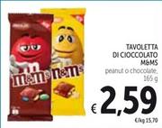 Offerta per M&M's - Tavoletta Di Cioccolato a 2,59€ in Spazio Conad