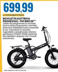 Offerta per Bicicletta Elettrica Pieghevole-Fat Bike 20" a 699,99€ in Eurospin