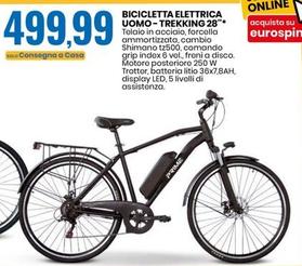 Offerta per Bicicletta Elettrica Uomo-Trekking 28" a 499,99€ in Eurospin