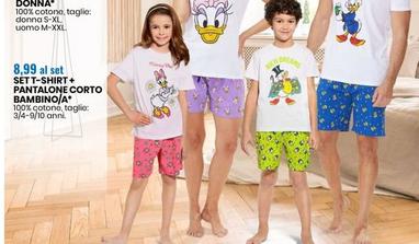 Offerta per Set T-Shirt + Pantalone Corto Bambino/A a 8,99€ in Eurospin