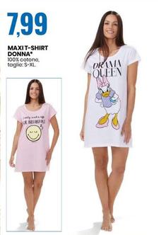 Offerta per Maxi T-Shirt Donna a 7,99€ in Eurospin