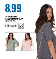 Offerta per Glissade T-Shirt In Tessuto Lurex a 8,99€ in Eurospin