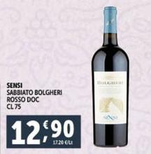 Offerta per Sensi - Sabbiato Bolgheri Rosso DOC a 12,9€ in Decò