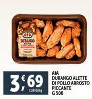 Offerta per Aia - Durango Alette Di Pollo Arrosto Piccante a 3,69€ in Decò