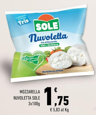 Offerta per Sole - Mozzarella Nuvoletta a 1,75€ in Conad