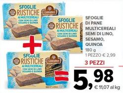 Offerta per Sfoglie Di Pane Multicereali Semi Di Lino, Sesamo, Quinoa a 2,99€ in Todis