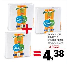 Offerta per Gently - Tovaglioli Piegati a 2,19€ in Todis