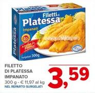 Offerta per Filetto Di Platessa Impanato a 3,59€ in Todis