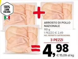 Offerta per Arrosto Di Pollo Nazionale a 2,49€ in Todis