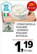 Offerta per L'arte Delle Specialità - Stracciatella Pugliese/ Burrata Pugliese In Foglia a 1,19€ in Todis