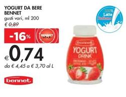 Offerta per Bennet - Yogurt Da Bere  a 0,74€ in Bennet