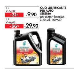 Offerta per Selenia - Olio Lubrificante Per Auto a 9,9€ in Bennet